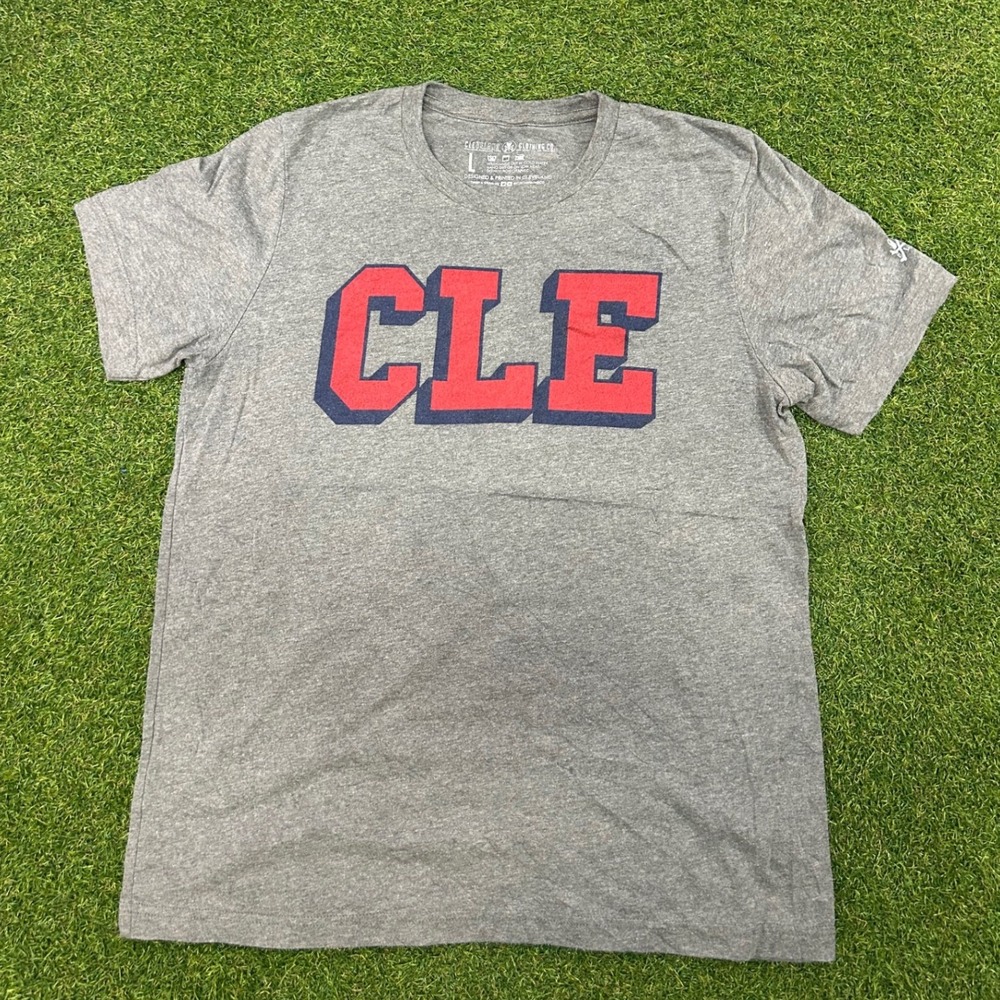 Cleveland Clothing Co CLE Graphic T-Shirt Mens Large Gray Short Sleeve Tee